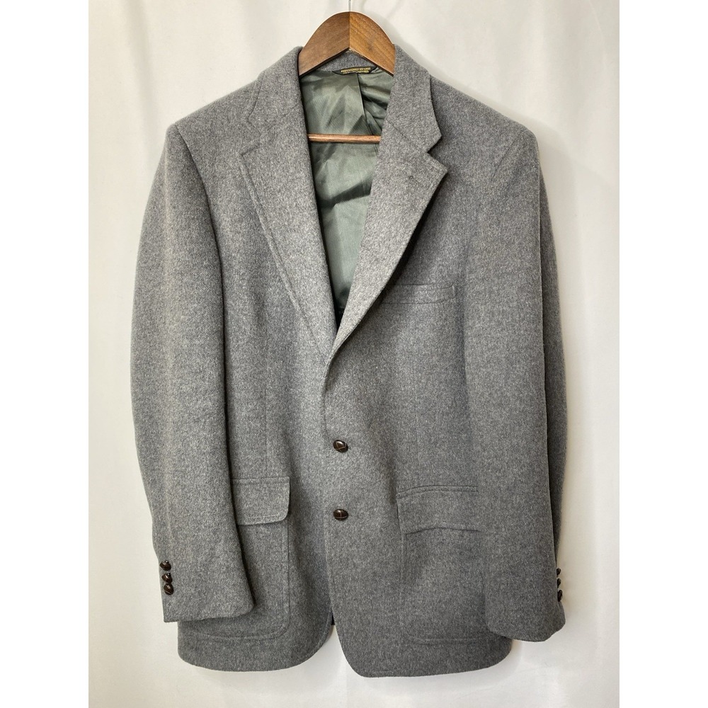 John Weitz By Palm Beach Men's Camel Hair Blazer Jacket Union Made Career Wear